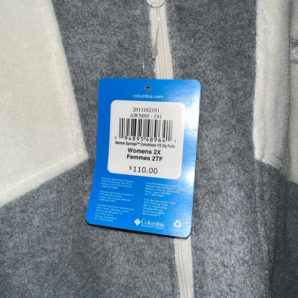 NWT Women’s Columbia fleece quarter zip size 2x - Picture 4 of 6